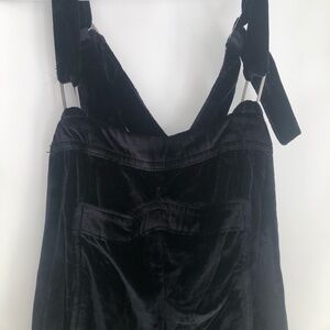 Free People - Black Velvet Overalls